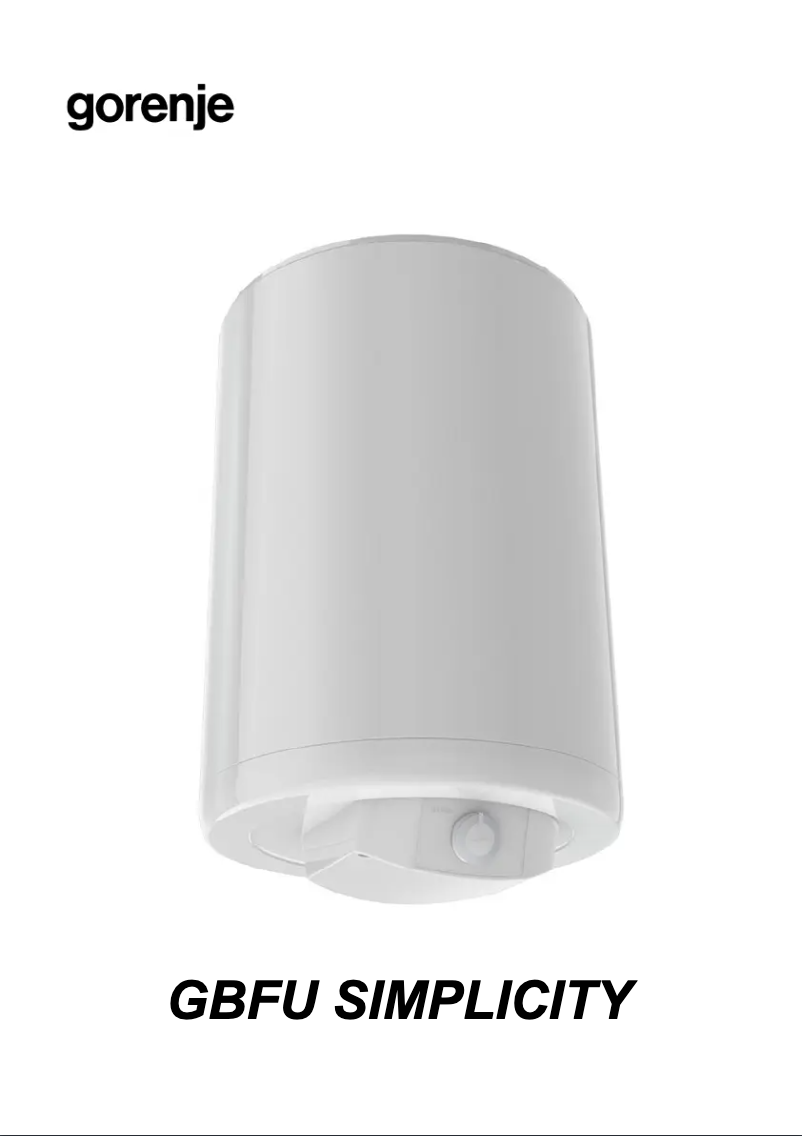 Image de la première page du manuel de l'appareil GBFU80SIM