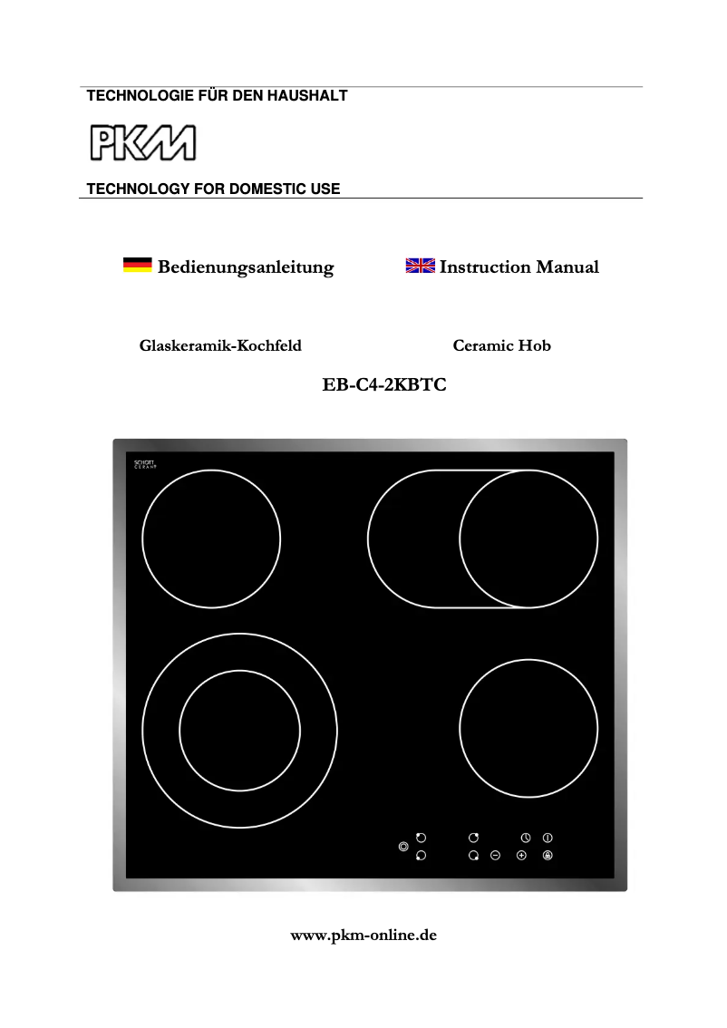 Image de la première page du manuel de l'appareil EB-C4-2KBTC
