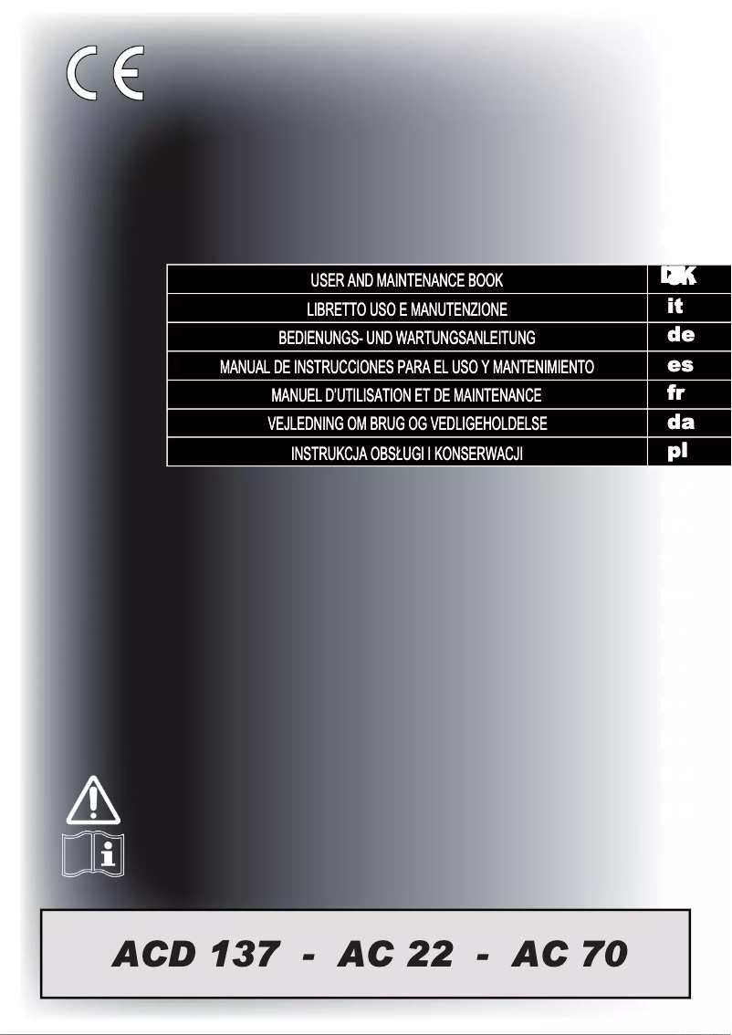 Page n°1 - Manuel utilisateur Dantherm AC 22
