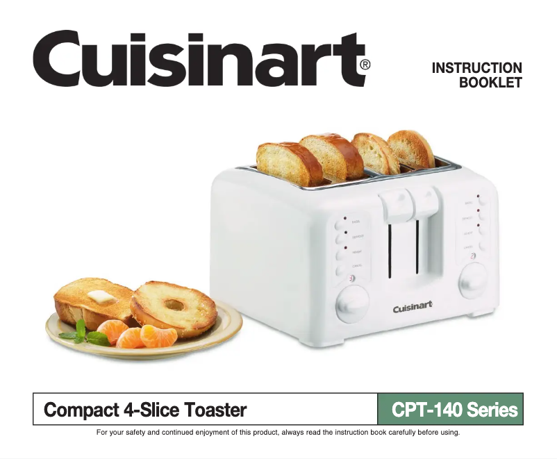 Página 1 del manual Manual de usuario Cuisinart Compact CPT-140