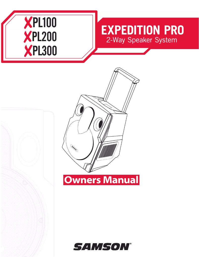 Image de la première page du manuel de l'appareil XPL300