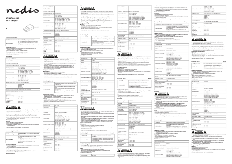 Image de la première page du manuel de l'appareil WSNWM600BK