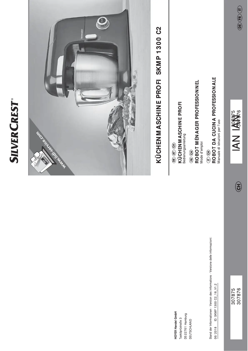 Page n°1 - Manuel utilisateur SilverCrest SKMP 1300 C2