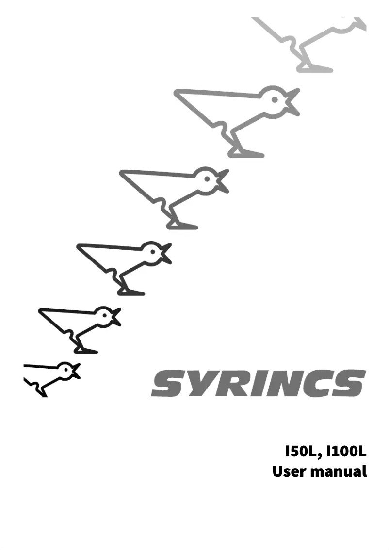 Página 1 del manual Manual de usuario Syrincs I100L
