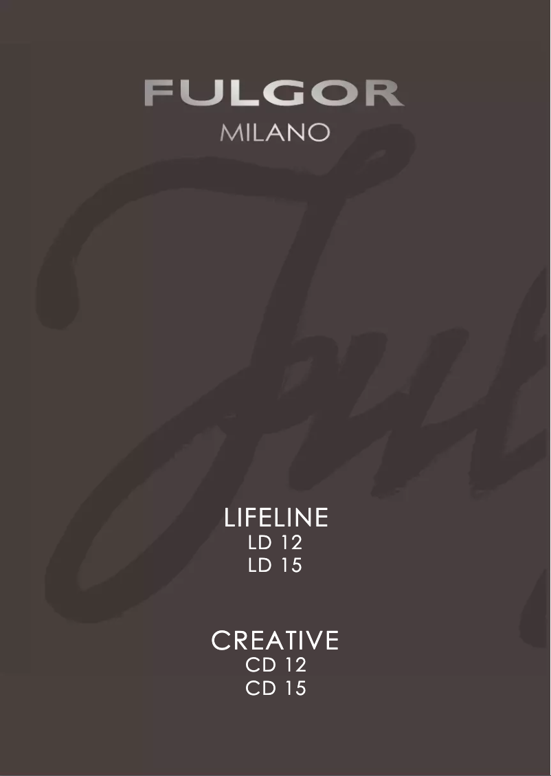 Page n°1 - Manuel utilisateur Fulgor Milano LD 15 WH