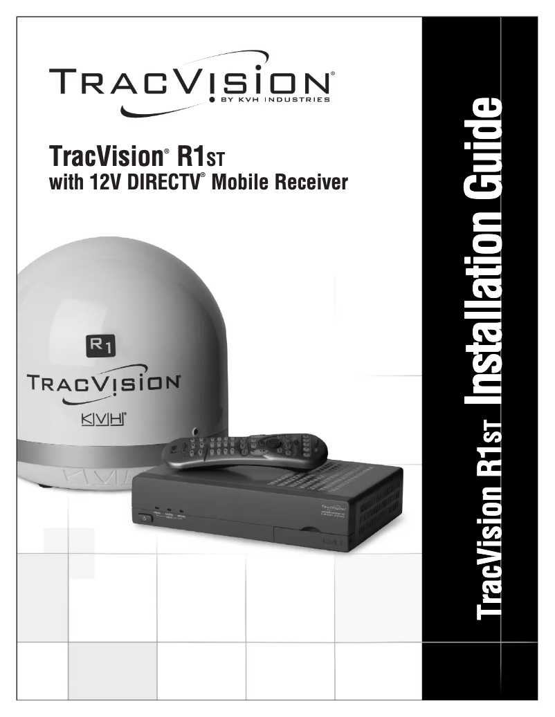 Page n°1 - Manuel utilisateur KVH TracVision R1ST