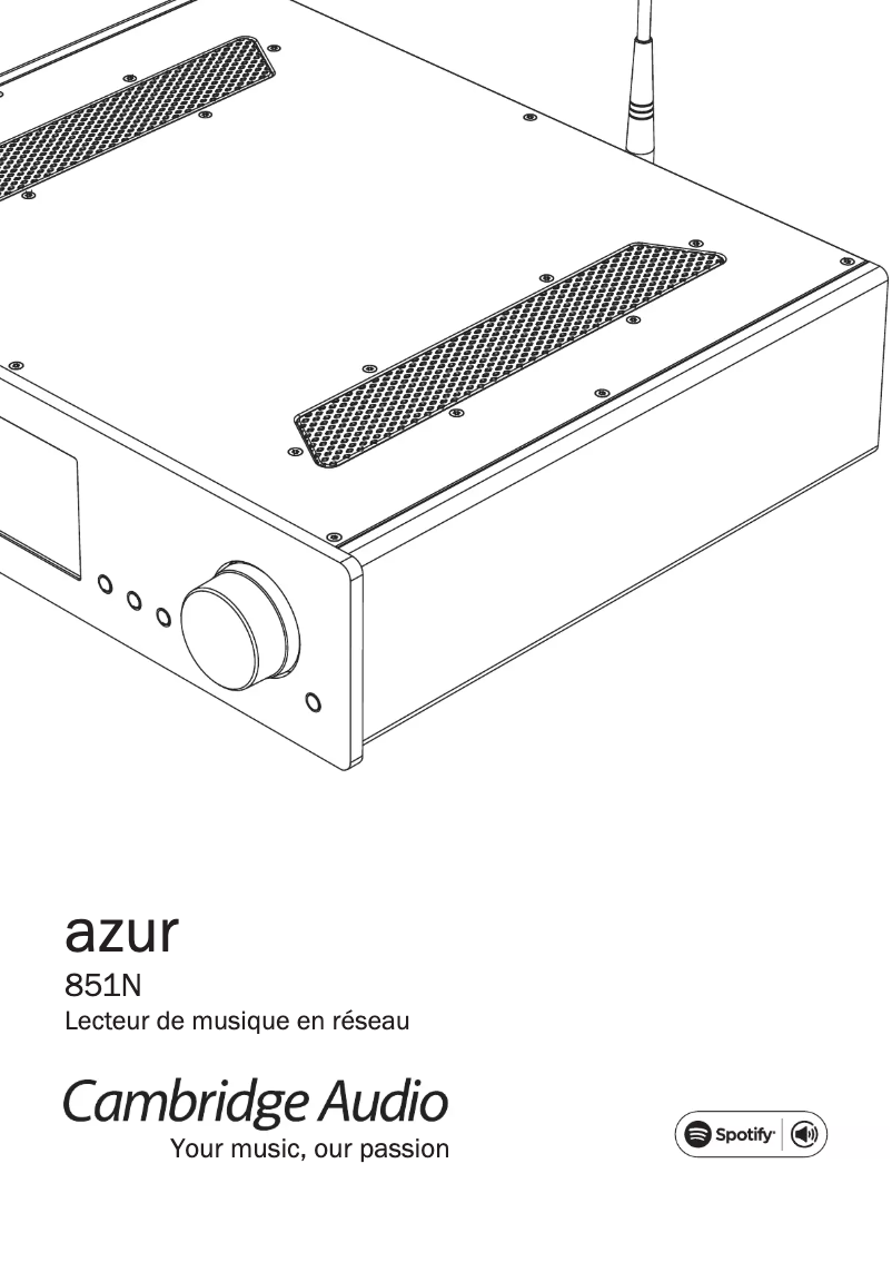 Página 1 del manual Manual de usuario Cambridge 851N