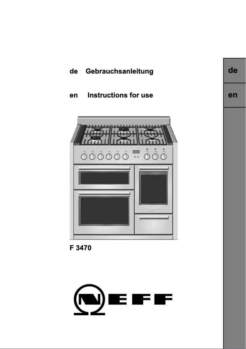 Image de la première page du manuel de l'appareil F3470N0
