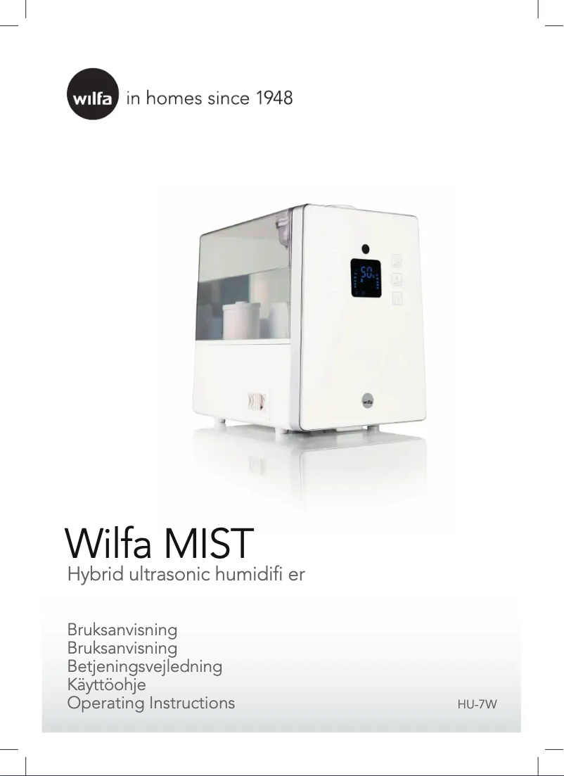 Page 1 de la notice Manuel utilisateur Wilfa Mist HU-7W