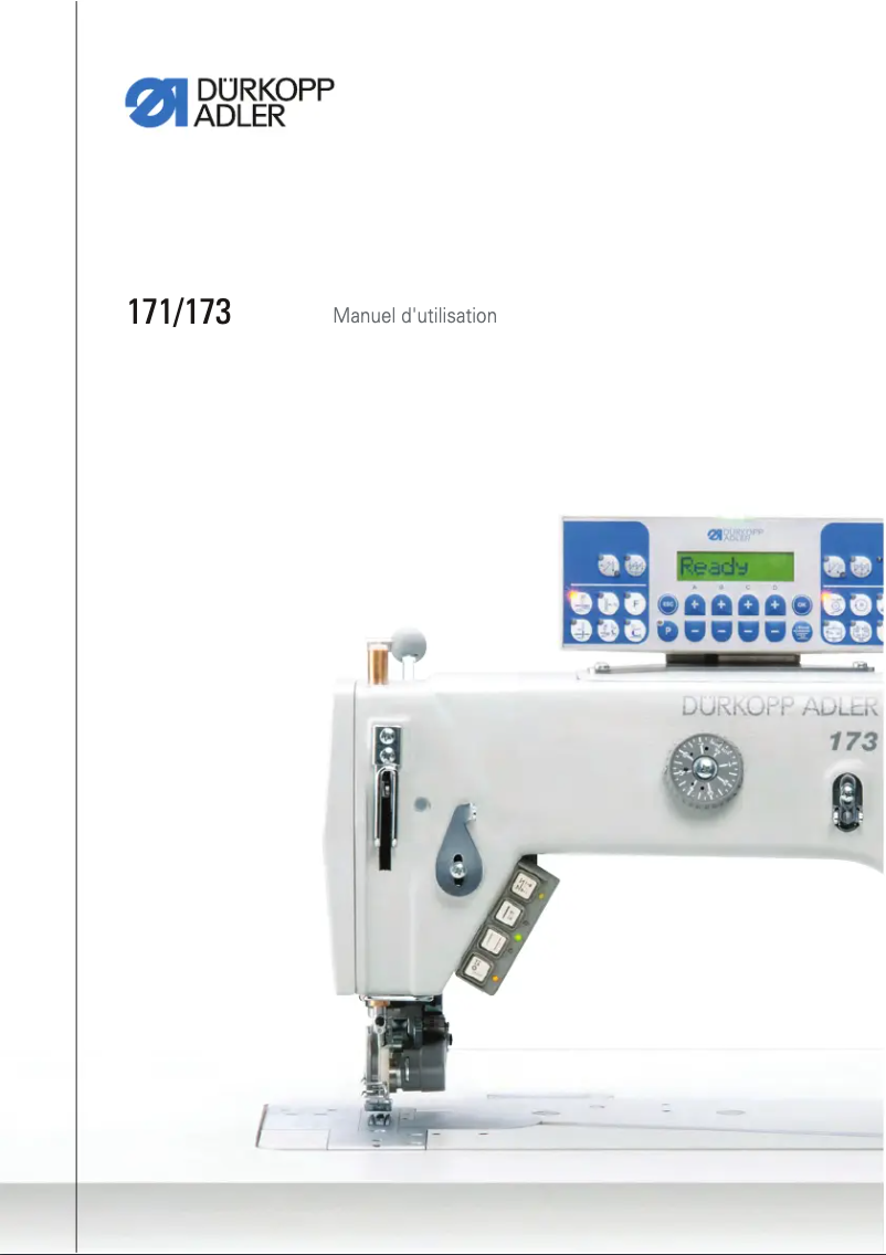 Page n°1 - Manuel utilisateur Dürkopp Adler 173
