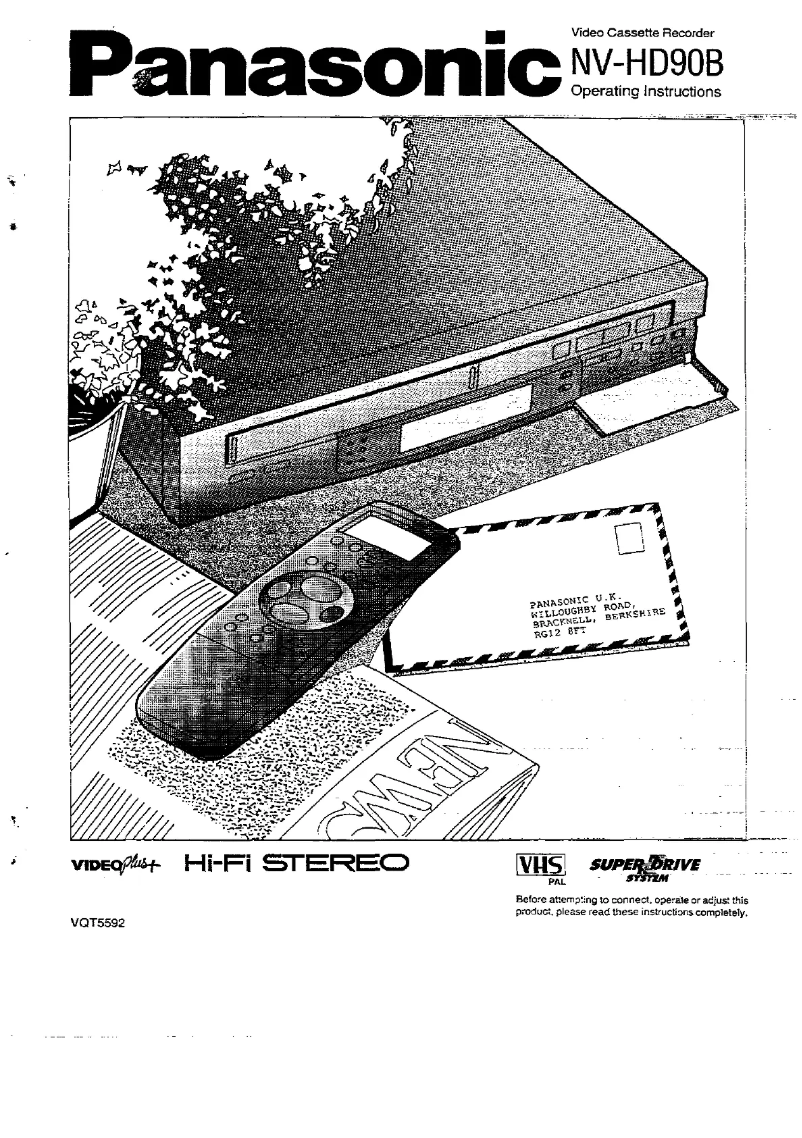 Image de la première page du manuel de l'appareil NV-HD90B