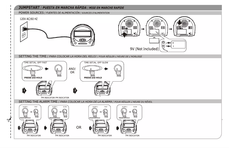 Page 1 de la notice Manuel utilisateur GPX CR2006