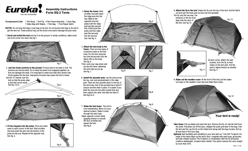 Page n°1 - Manuel utilisateur Eureka Forte Sq 2