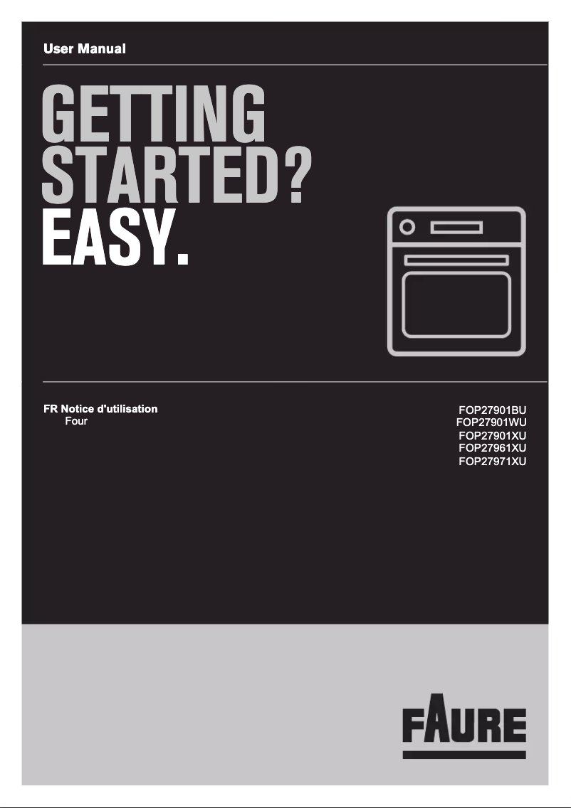 Page 1 de la notice Manuel utilisateur Faure FOP27961XU