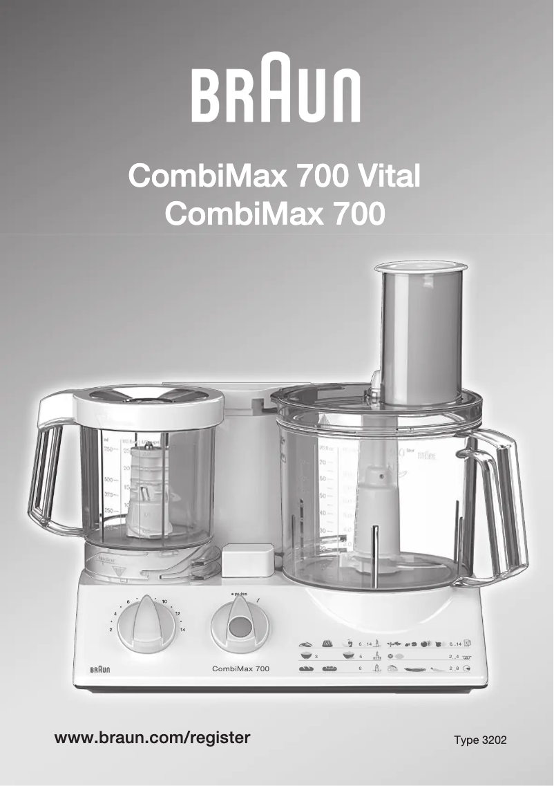 Page n°1 - Manuel utilisateur Braun CombiMax 700