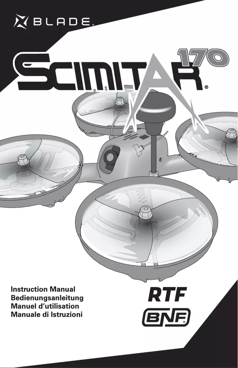 Image de la première page du manuel de l'appareil Scimitar 170