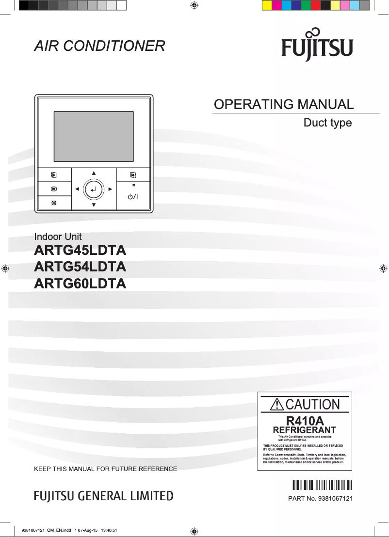 Page 1 de la notice Manuel utilisateur Fujitsu ARTG60LDTA