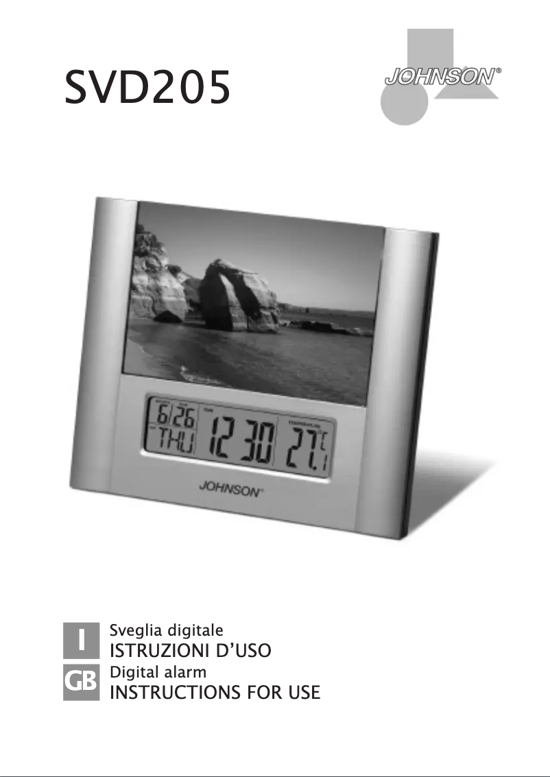 Page 1 de la notice Manuel utilisateur Johnson SVD205
