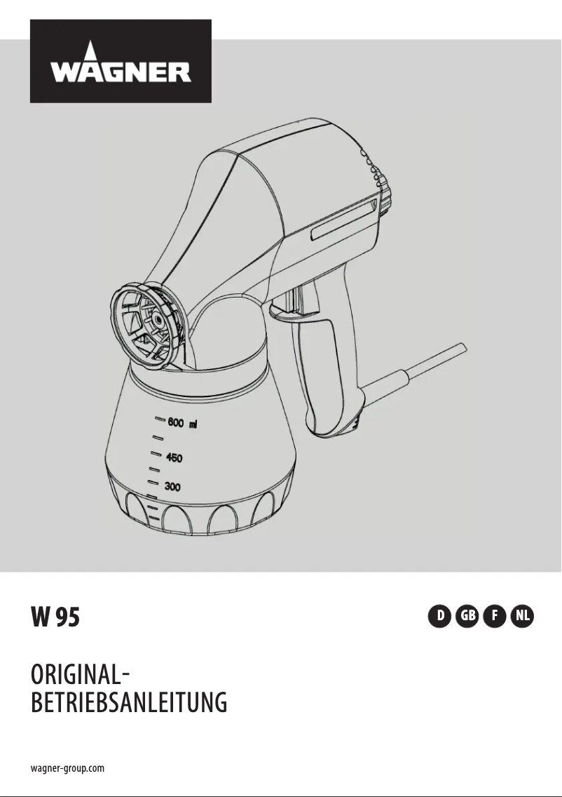 Page 1 de la notice Manuel utilisateur Wagner W 95