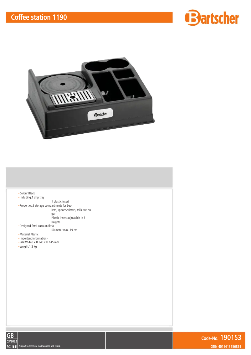 Image de la première page du manuel de l'appareil 190153
