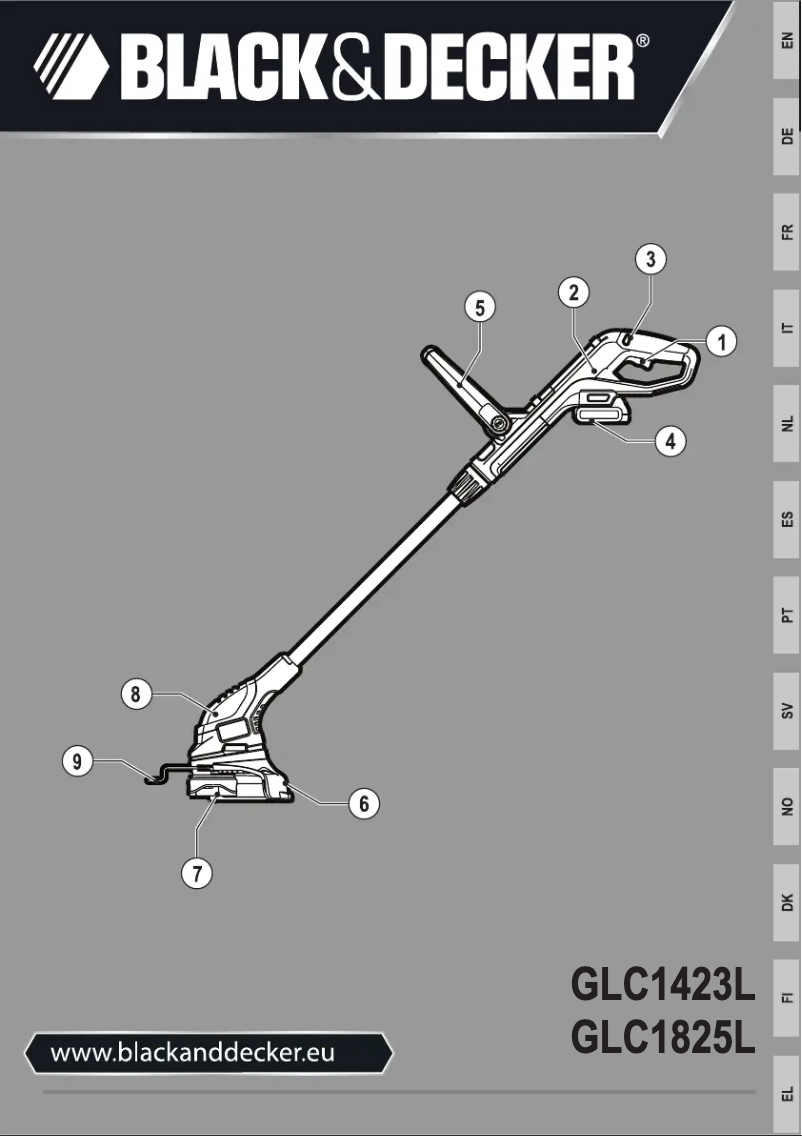 Page 1 de la notice Manuel utilisateur Black & Decker GLC1423