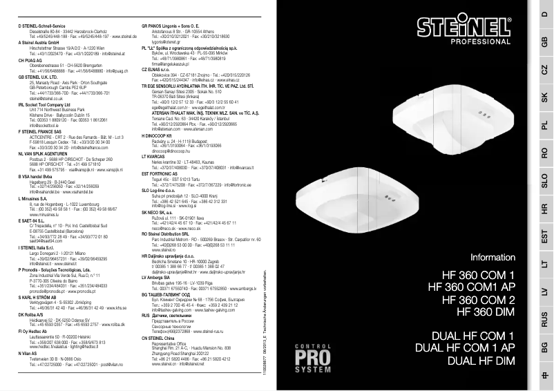 Image de la première page du manuel de l'appareil ST 008796