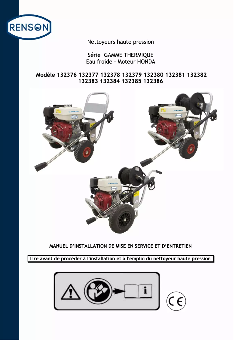 Page n°1 - Manuel utilisateur Renson 132382