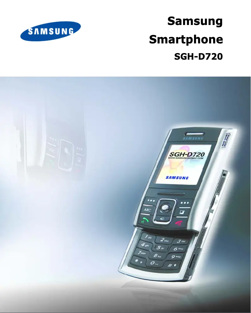 Page 1 de la notice Manuel utilisateur Samsung SGH-D720