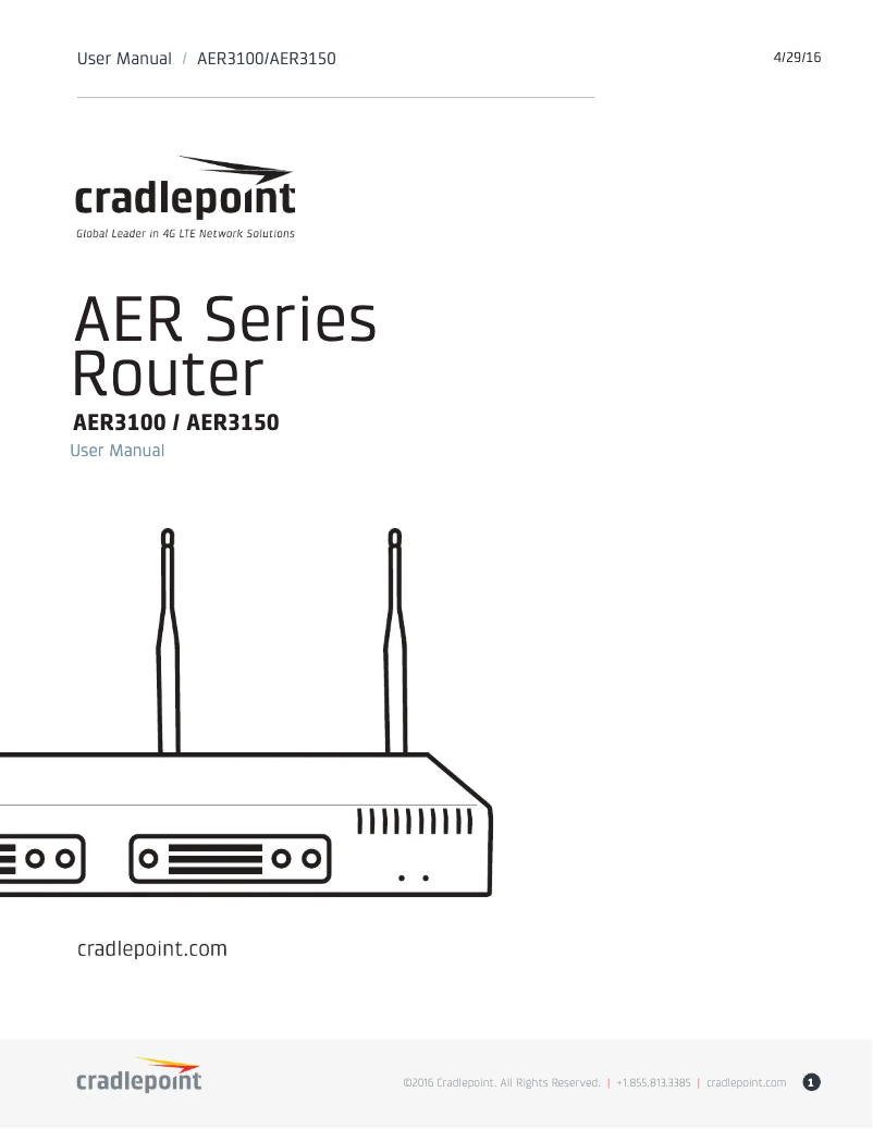 Image de la première page du manuel de l'appareil AER3150