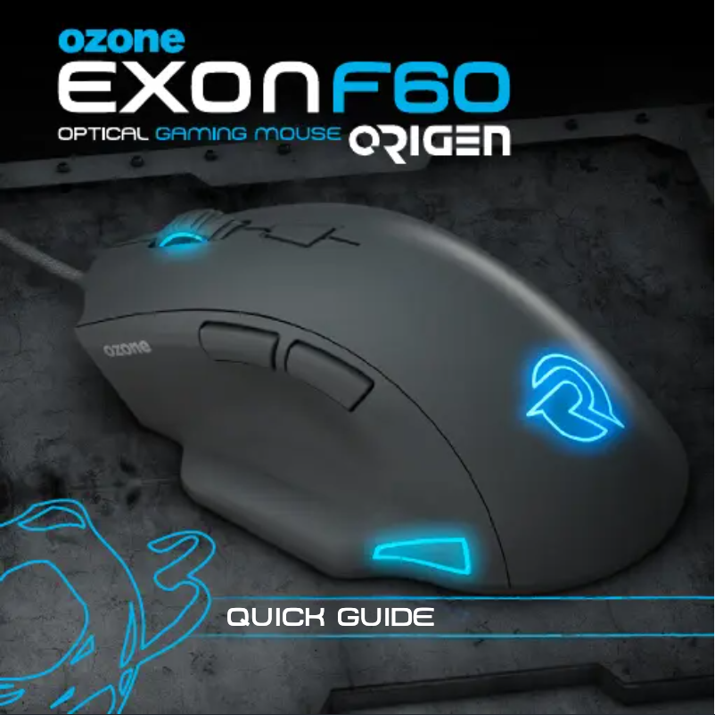 Page n°1 - Manuel utilisateur Ozone Exon F60