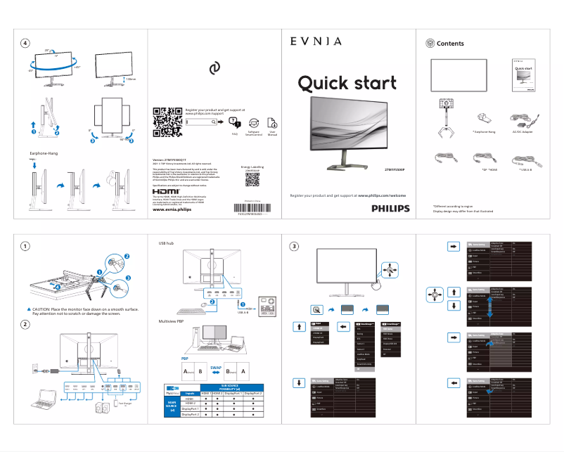 Imagen de la primera página del manual del dispositivo 27M1F5500P