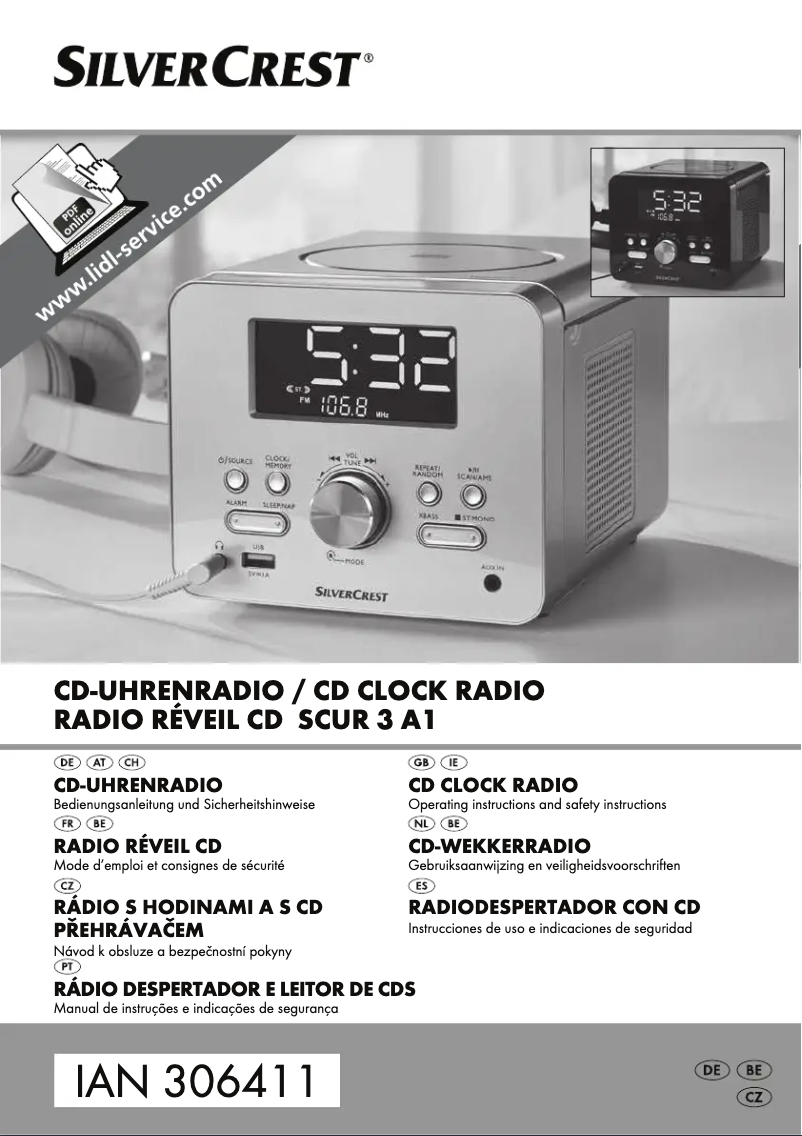 Page n°1 - Manuel utilisateur SilverCrest SCUR 3 A1