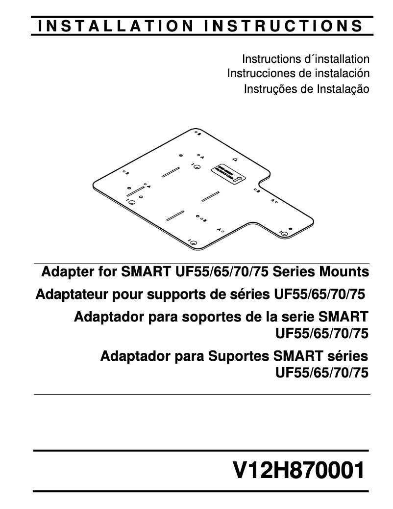 Page 1 de la notice Manuel utilisateur Epson 75V12H870001