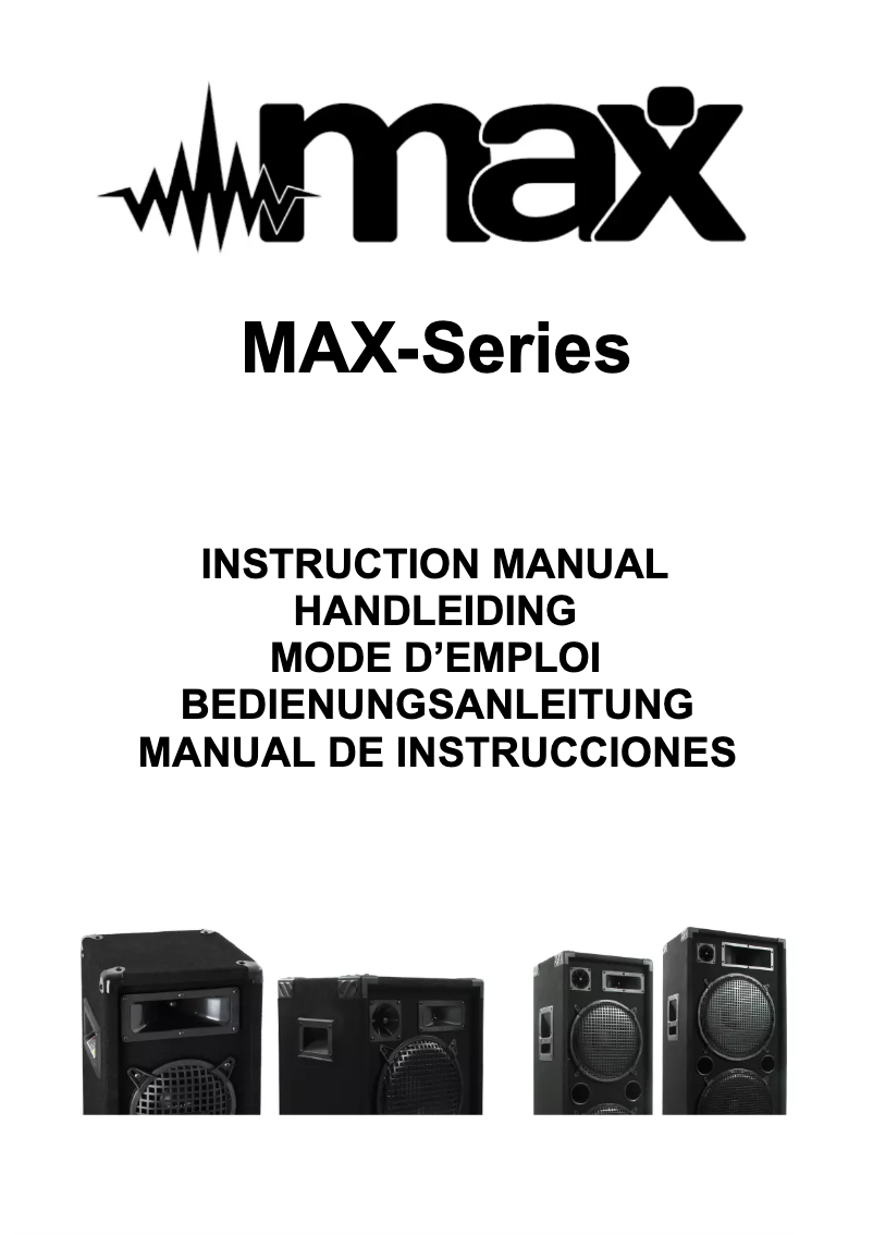 Page n°1 - Manuel utilisateur MAX MAX215
