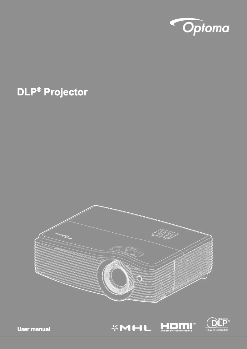 Page n°1 - Manuel utilisateur Optoma EH504WIFI