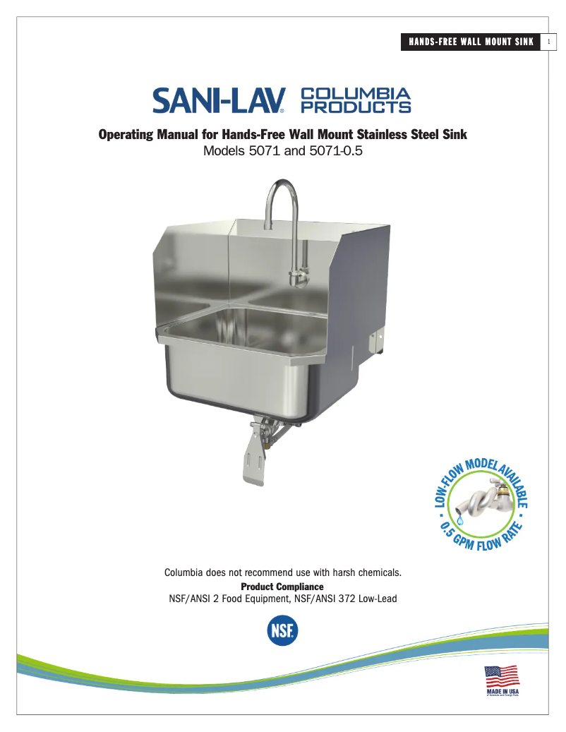 Image de la première page du manuel de l'appareil 5071