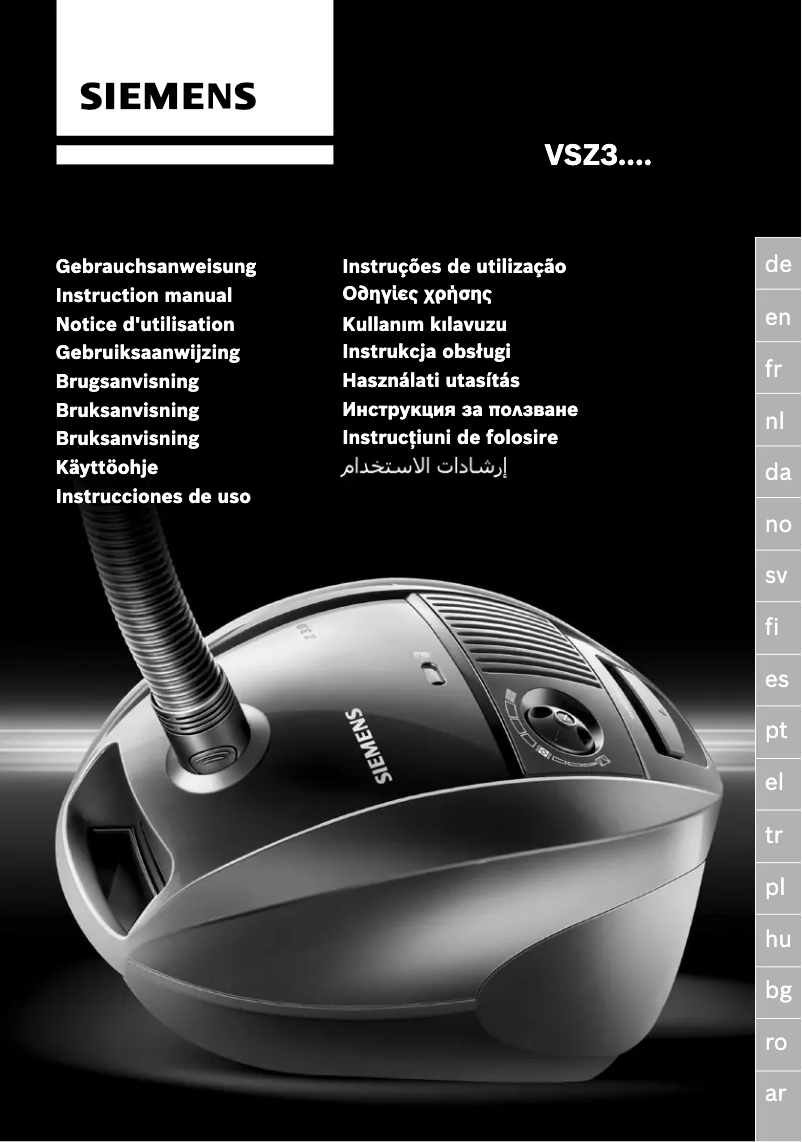 Page 1 de la notice Manuel utilisateur Siemens VSZ32410