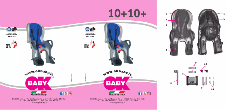 Page n°1 - Manuel utilisateur OKBABY 10+
