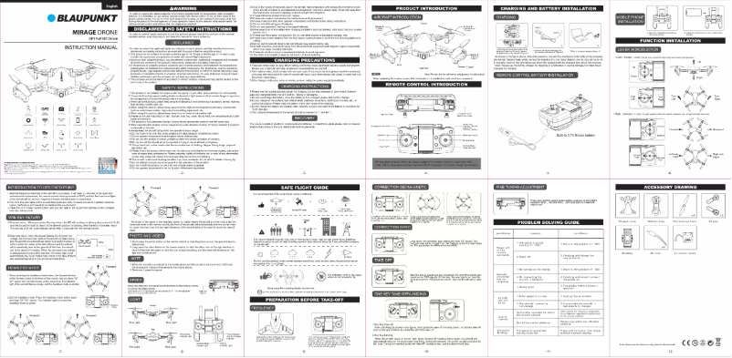 Imagen de la primera página del manual del dispositivo MIRAGE