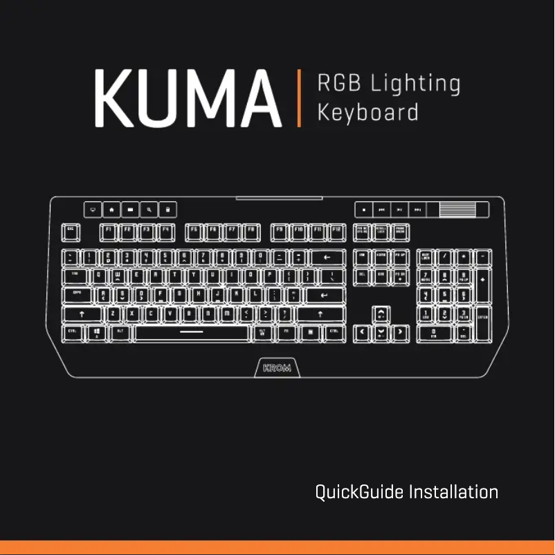 Image de la première page du manuel de l'appareil Kuma