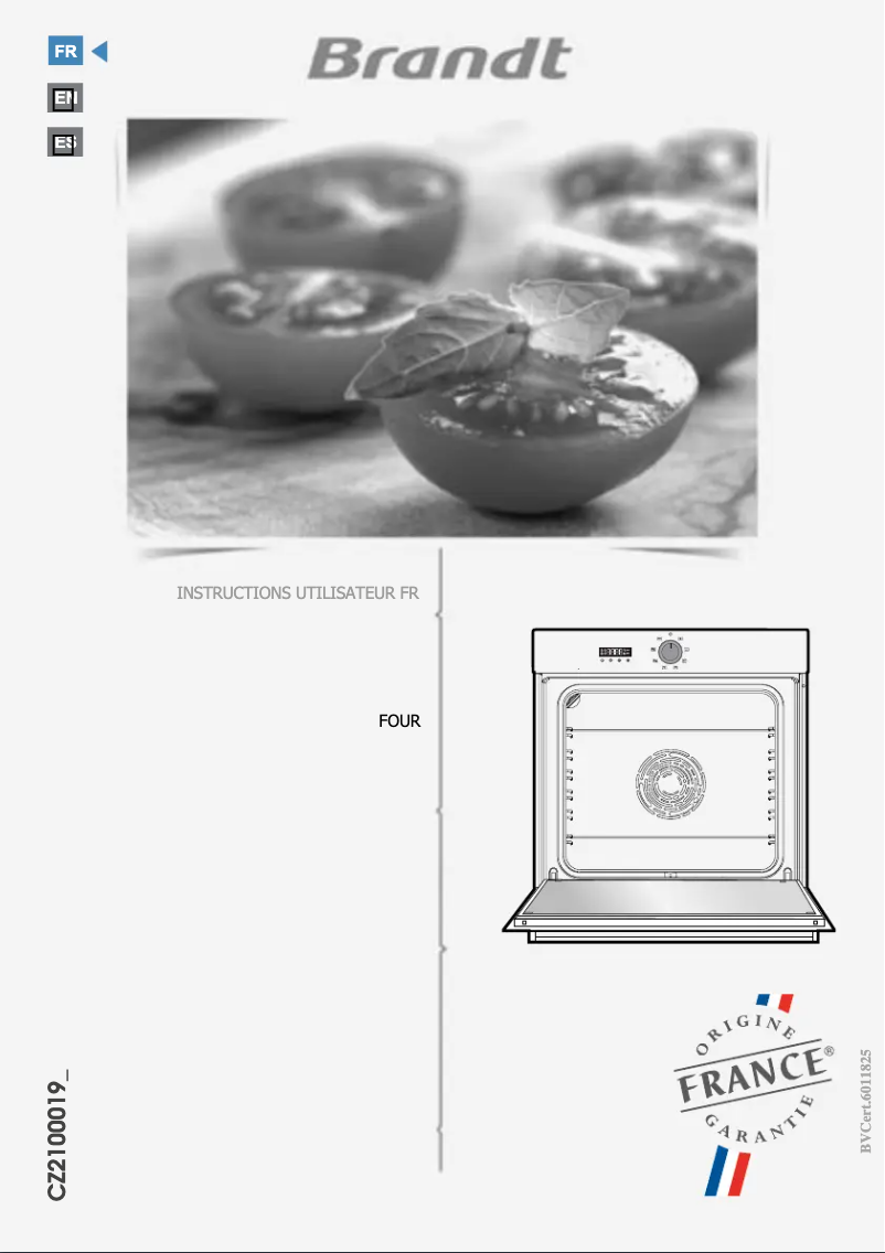Page 1 de la notice Manuel utilisateur Brandt BOC7532LX
