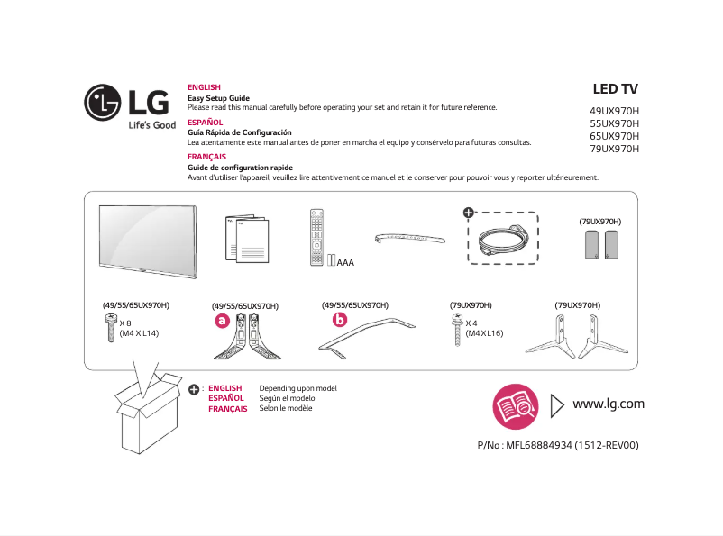Page n°1 - Manuel utilisateur LG 49UX970H