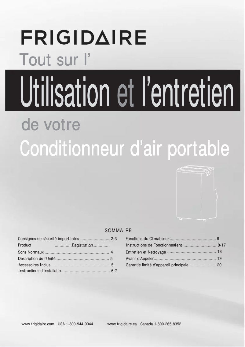 Image de la première page du manuel de l'appareil FHPC132AB1