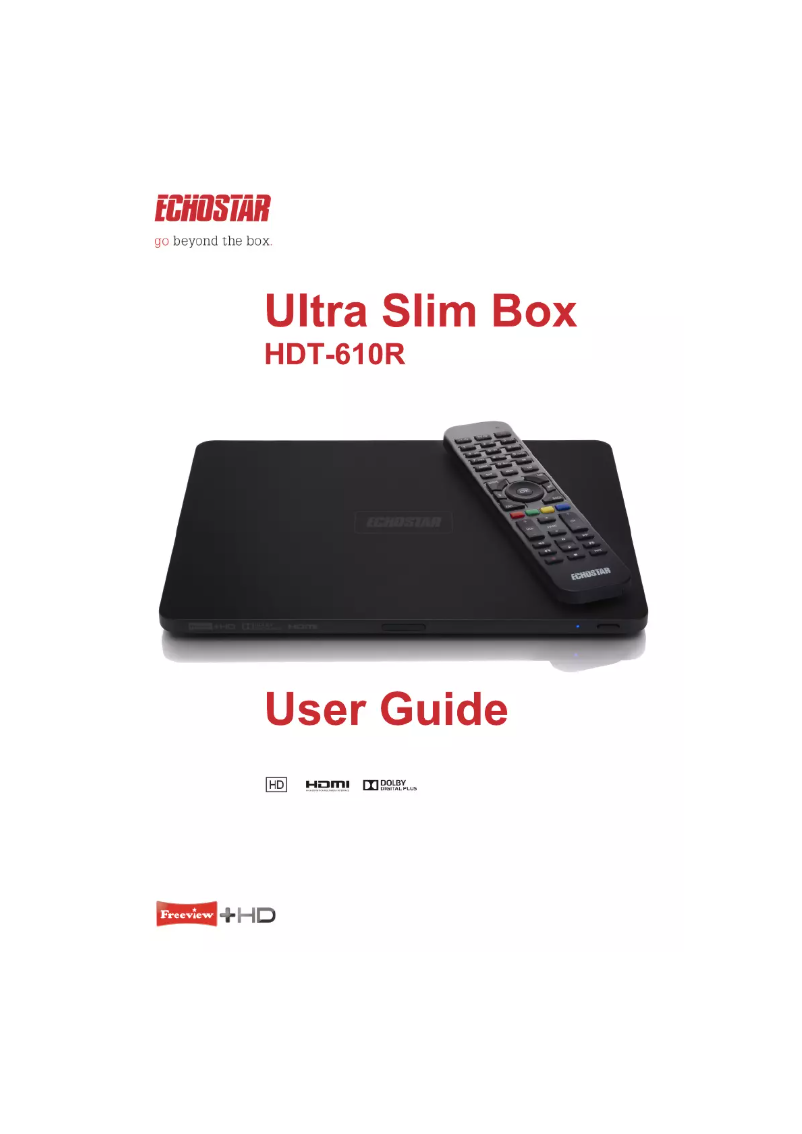Page 1 de la notice Manuel utilisateur Echostar HDT-610R