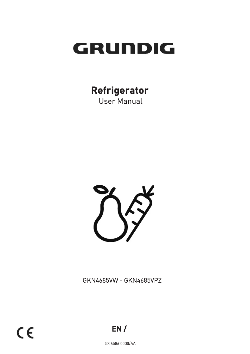 Page 1 de la notice Manuel utilisateur Grundig GKN4685V