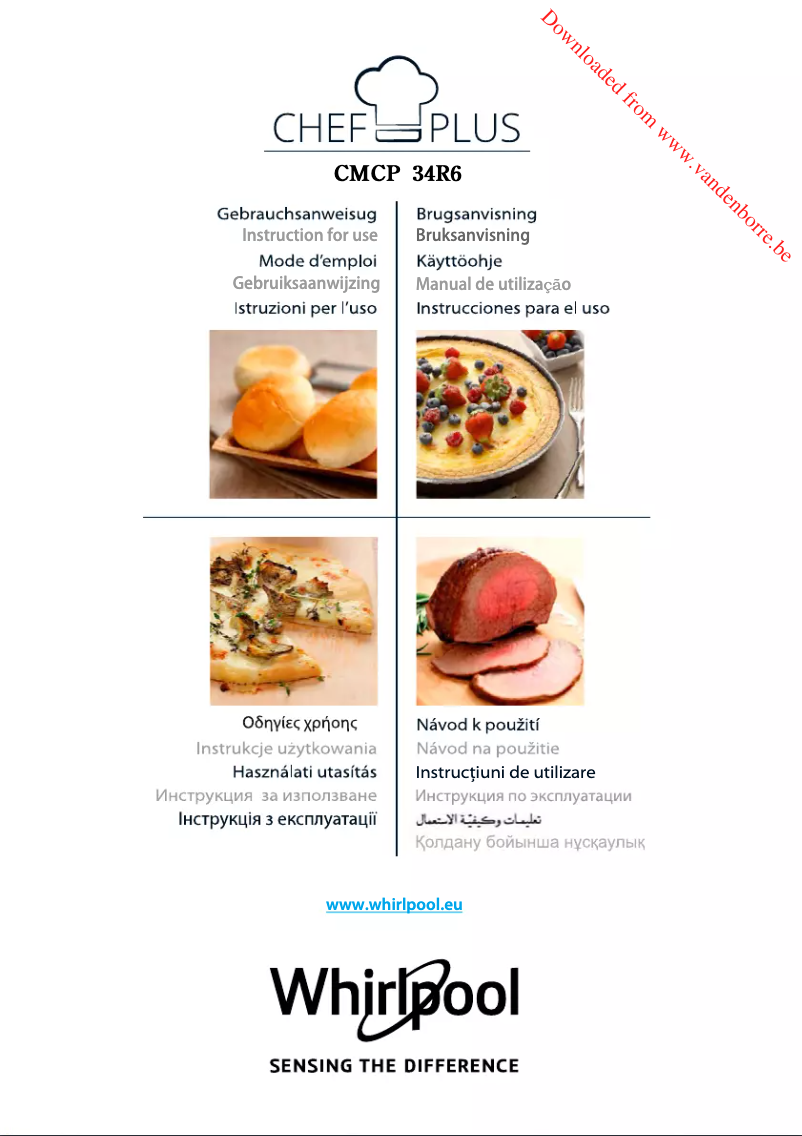 Imagen de la primera página del manual del dispositivo Chef Plus CMCP 34R6