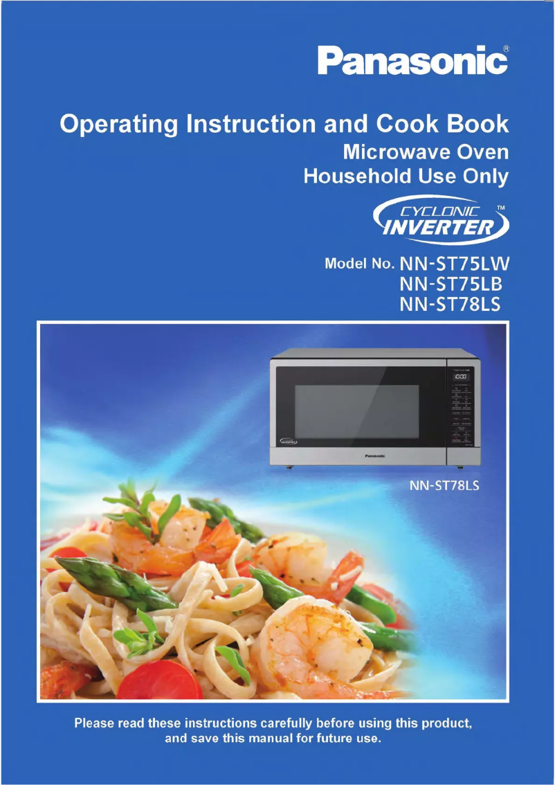Page 1 de la notice Manuel utilisateur Panasonic Cyclonic Inverter NN-ST78LS