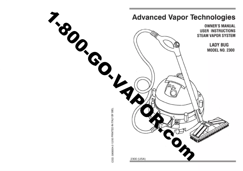 Image de la première page du manuel de l'appareil Lady Bug 2300