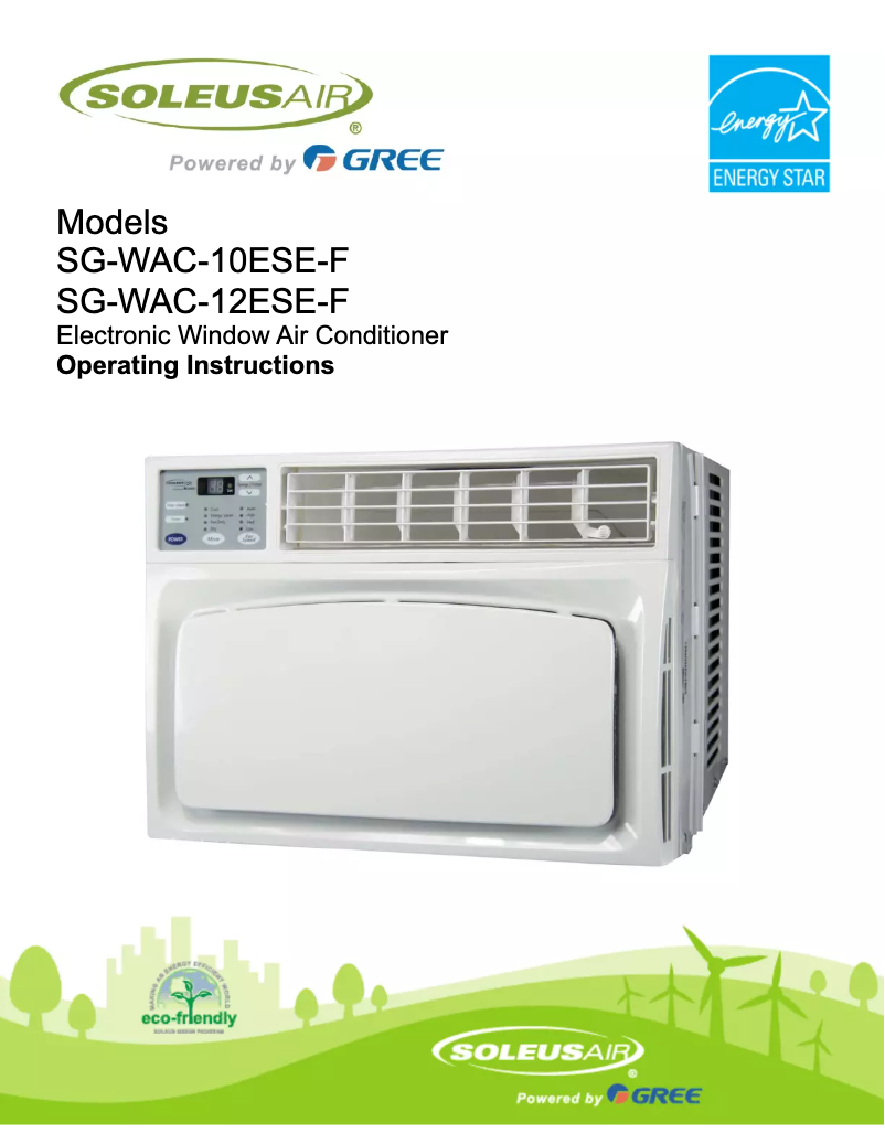 Page 1 de la notice Manuel utilisateur SoleusAir SG-WAC-12ESE-F