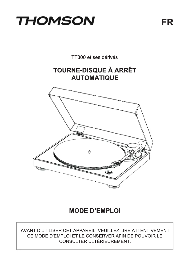 Page n°1 - Manuel utilisateur Thomson TT300